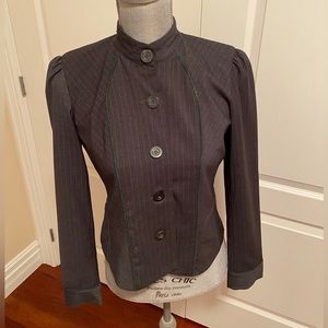 Mandarin Collar Fitted Blazer US 4 - perfect for office